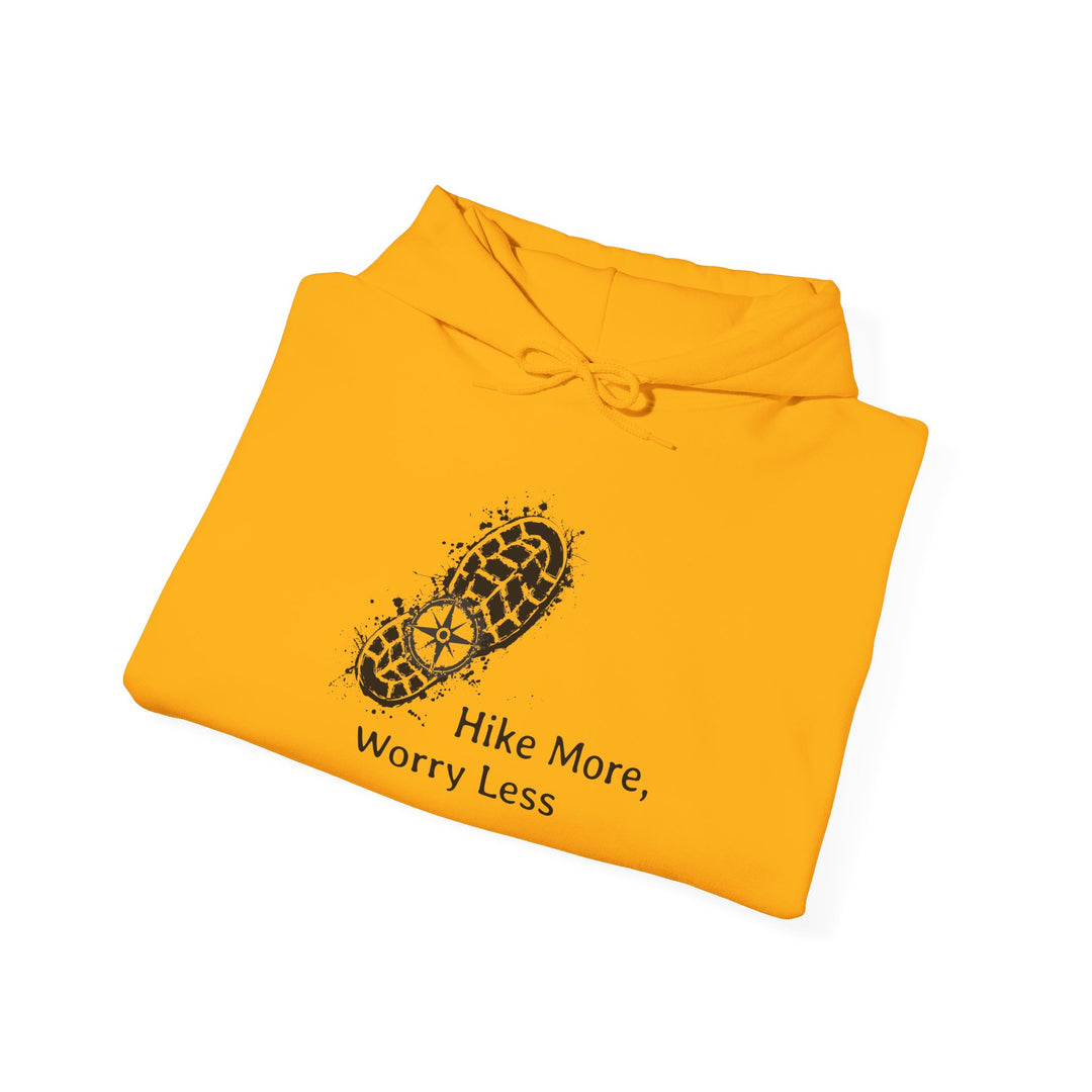 Hike More, Worry Less Unisex Hooded Sweatshirt