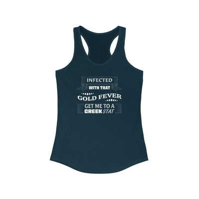 Infected With That Gold Fever Women's Racerback Tank