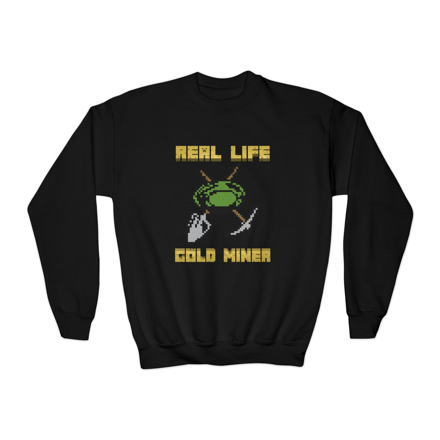 Real Life Gold Miner - Youth Crewneck Sweatshirt